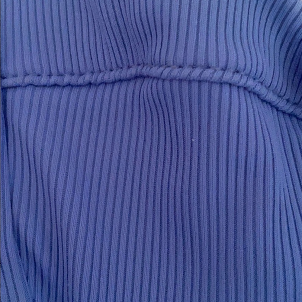 Blue Ribbed Bikini top - Picture 3 of 4